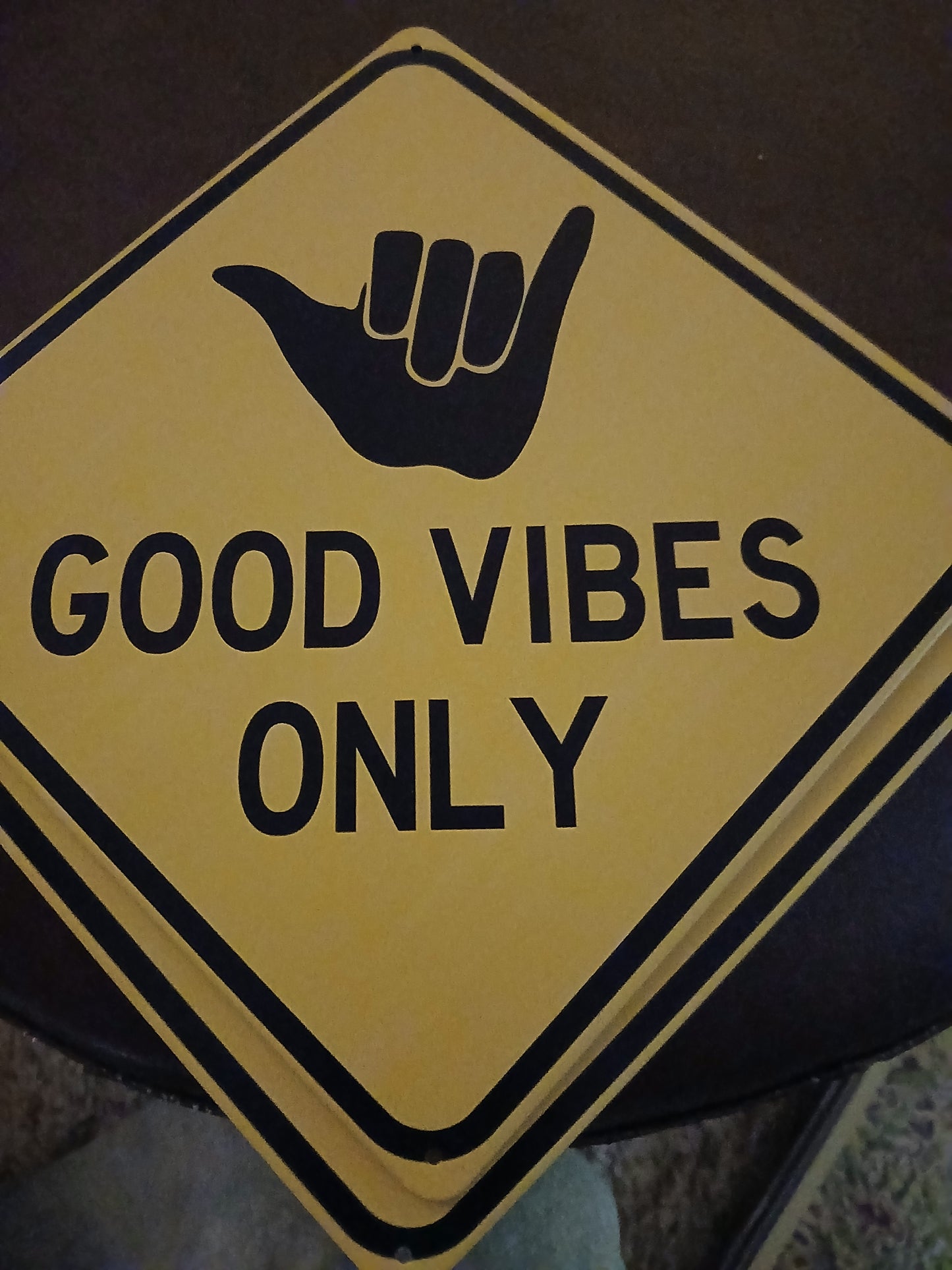 Good Vibes Only tin sign