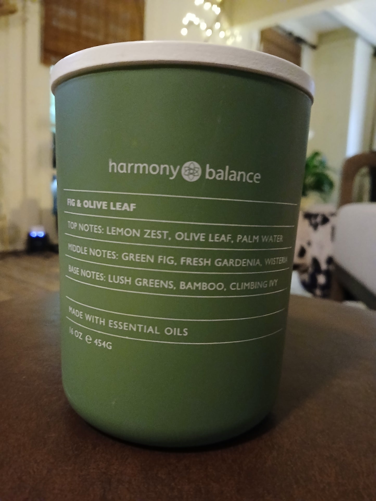 Harmony Balance Fig & Olive Leaf candle