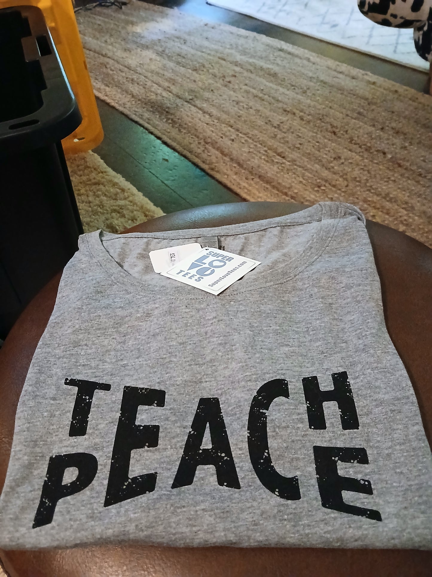 Super Love Tees Teach Peace tee LG
