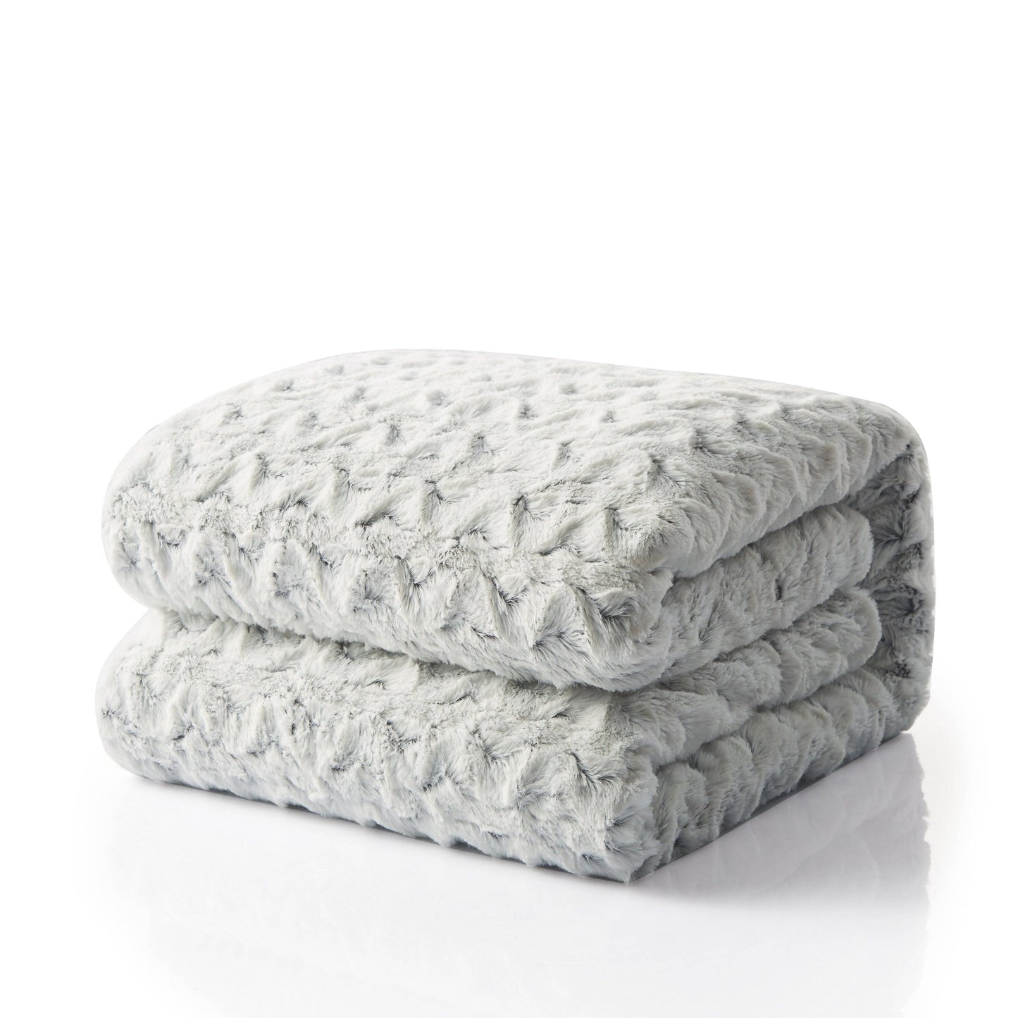 Tache Soft Light Blue Faux Fur Snowy Owl Throw Blanket (#17): 50 x 60