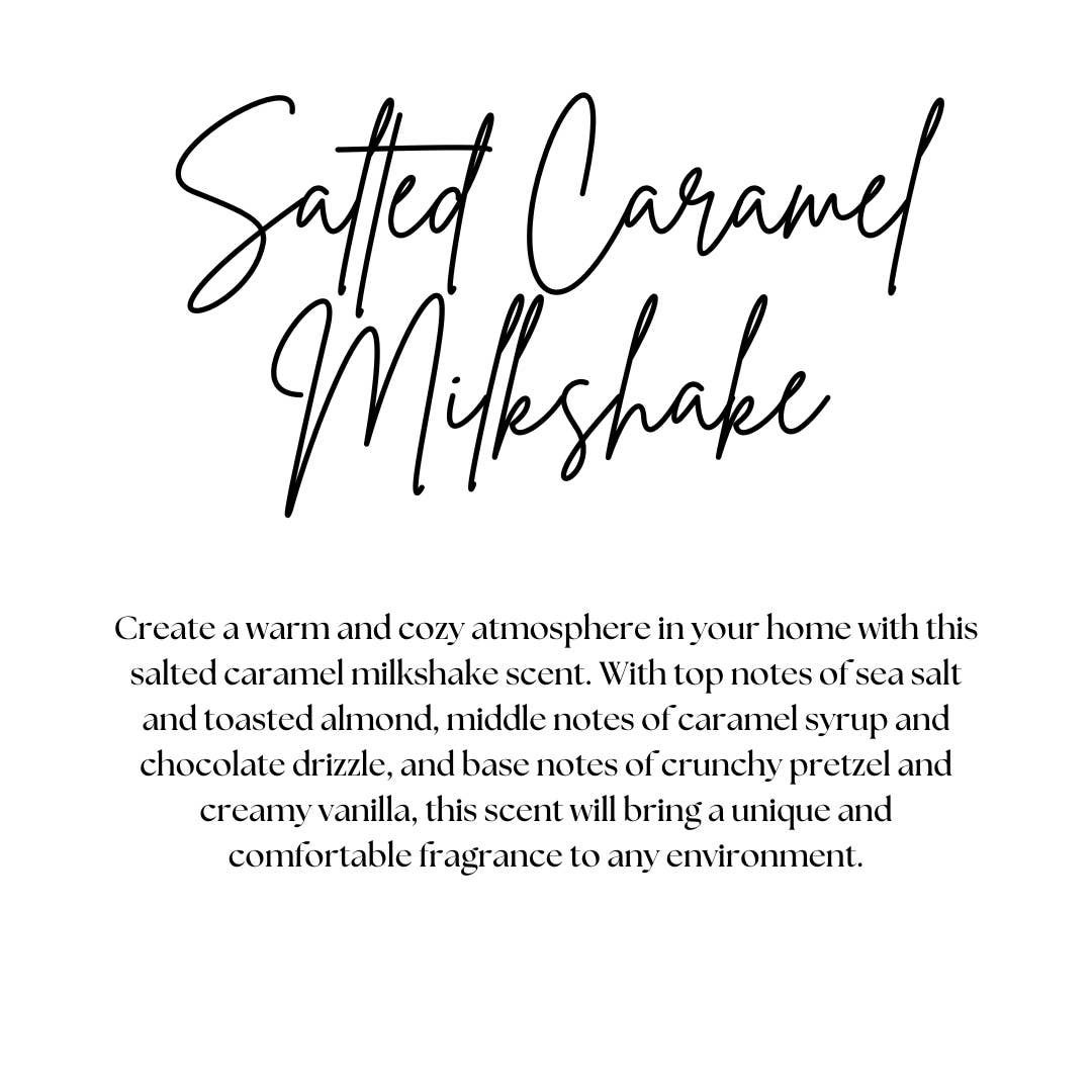 SALTED CARAMEL MILKSHAKE | FALL CANDLE |100% SOY WAX | 13 OZ