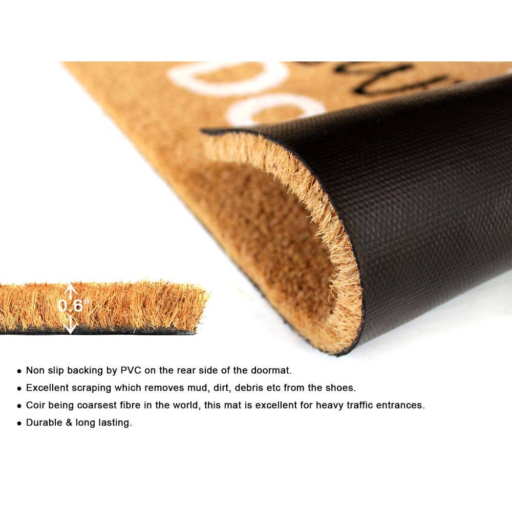 RugSmith Natural Machine Tufted Home Sweet Dorm, 18" x 30"