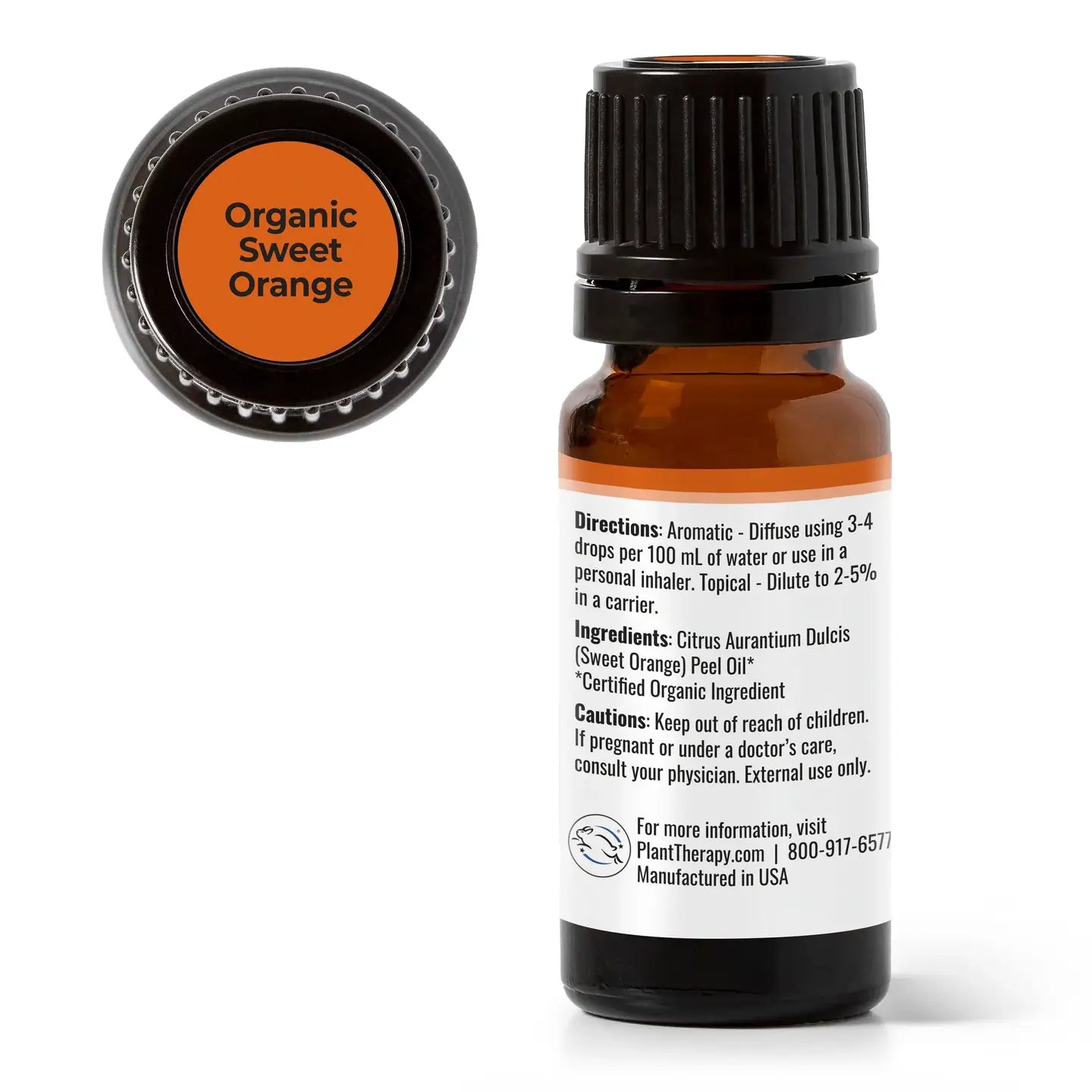 USDA organic orange essential oil 10ml