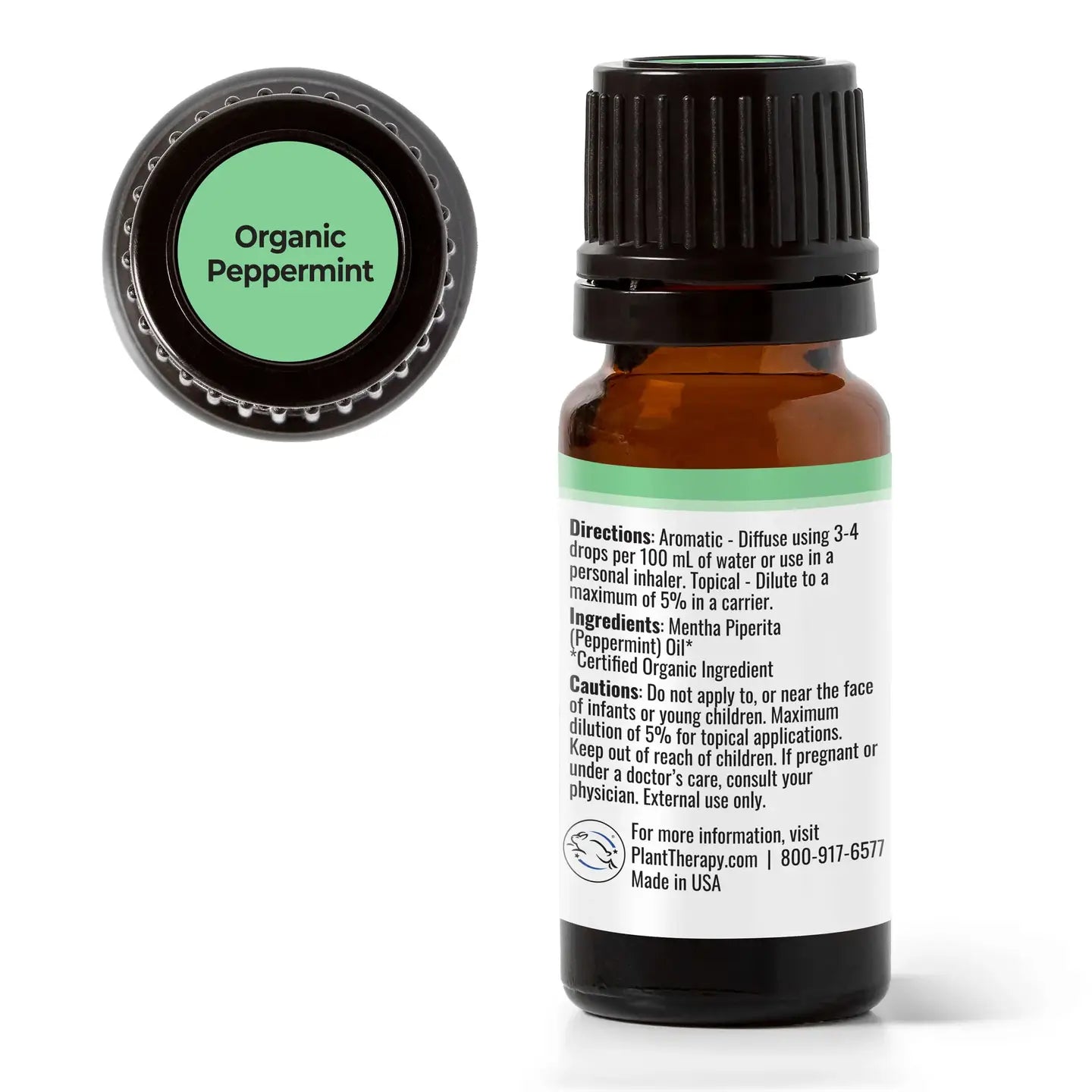 USDA organic peppermint essential oil 10ml