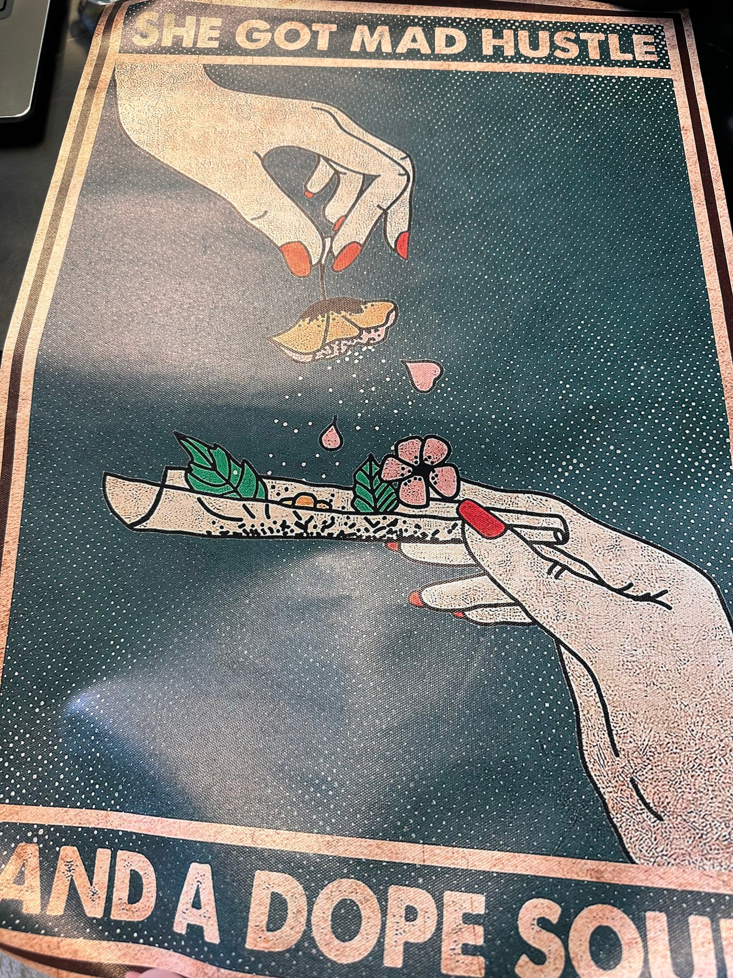 Mad Hustle and Dope Soul vinyl poster