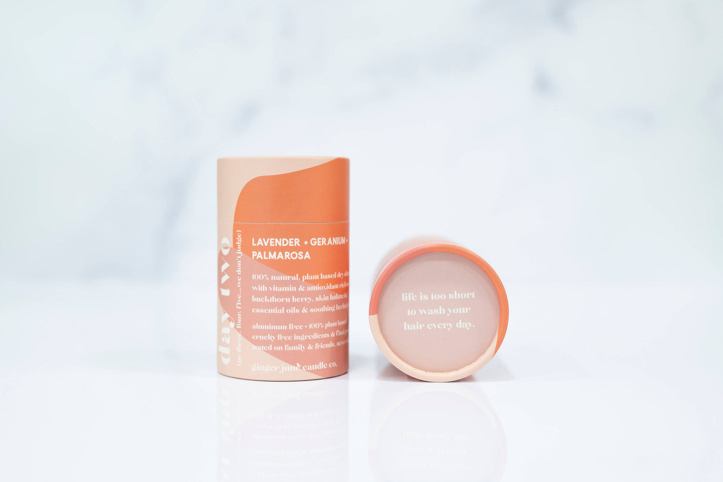 Day two • 100% natural dry shampoo: LEMONGRASS EUCALYPTUS