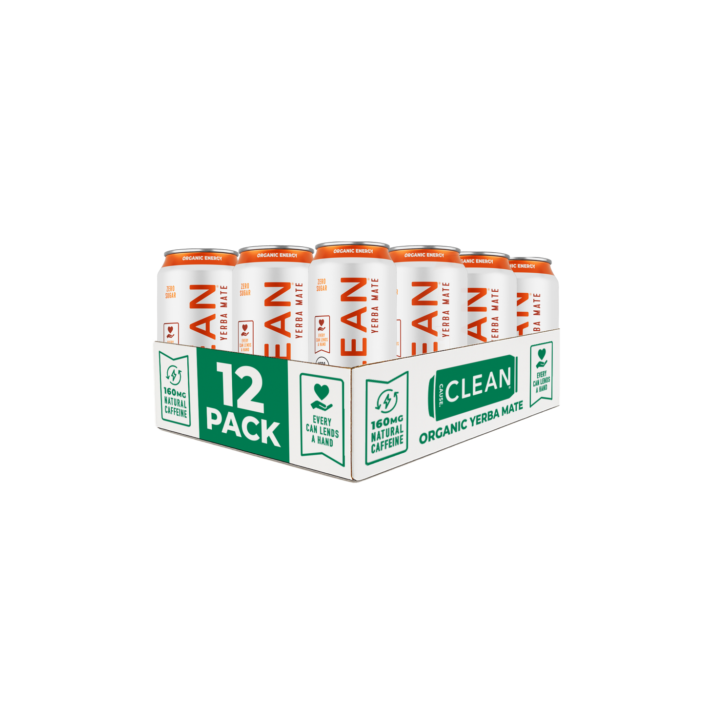 Organic Orange Ginger Zero-Calorie Yerba Mate Tea - 12-pack