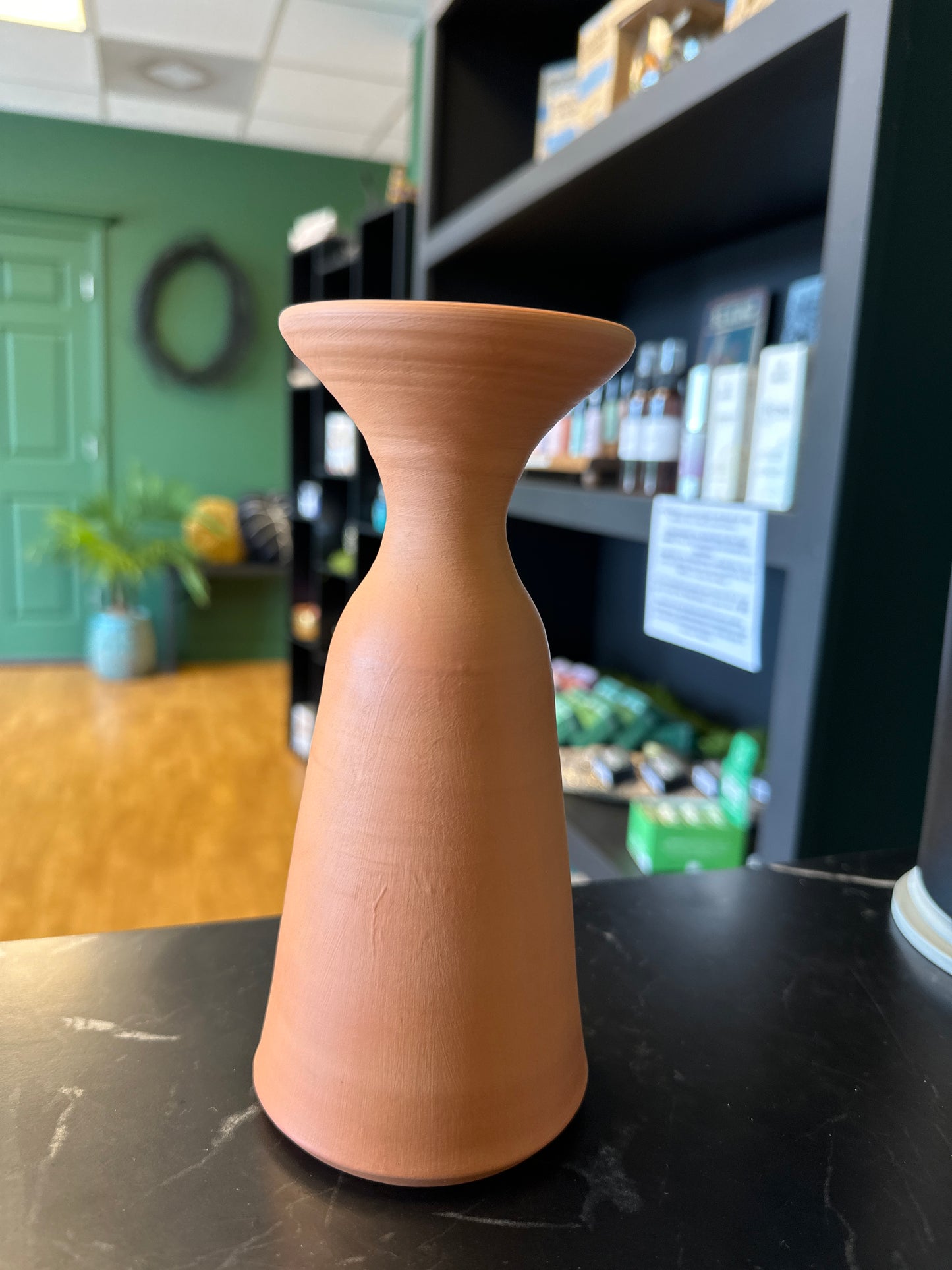 Terra cotta candle holder/vase MD