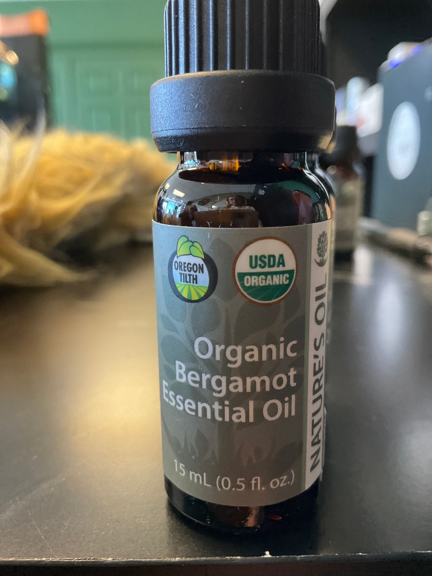 USDA organic bergamot essential oil 15ml