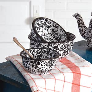 Splattered Enamel Bowls LG