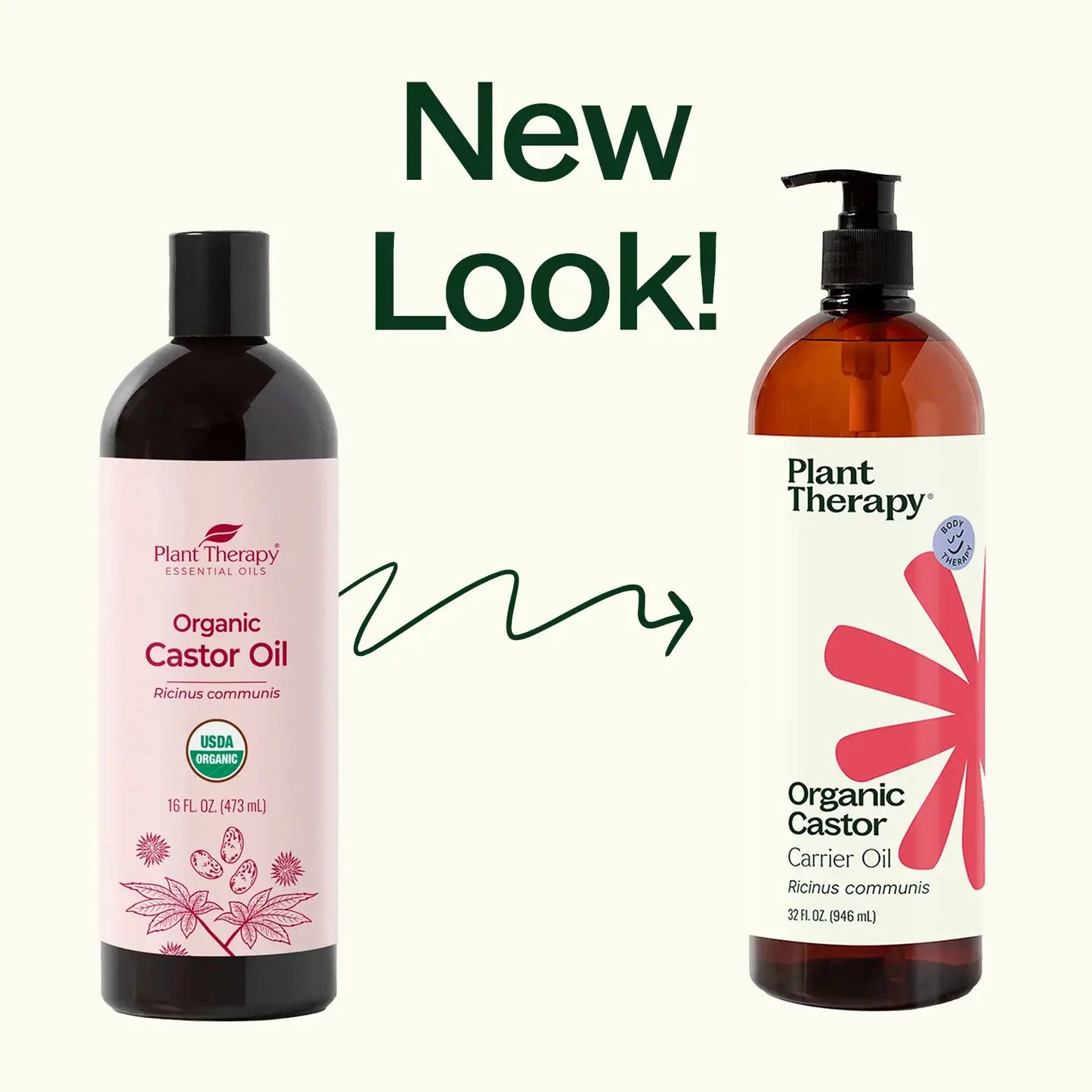 Organic Castor Oil Hair and Body Oil 32 oz