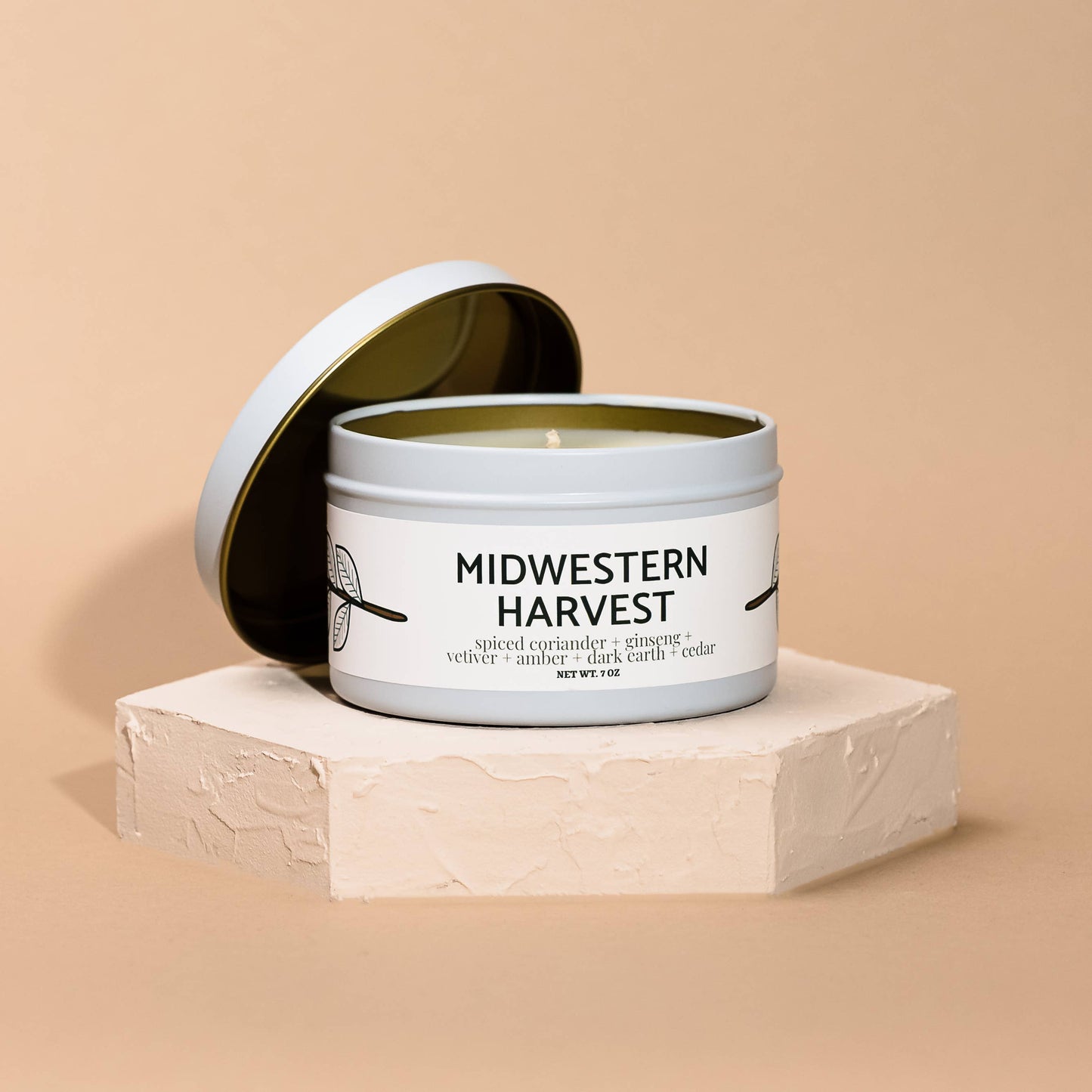 Quick Order: Matte White Candle Tins: Winterberry + Evergreen