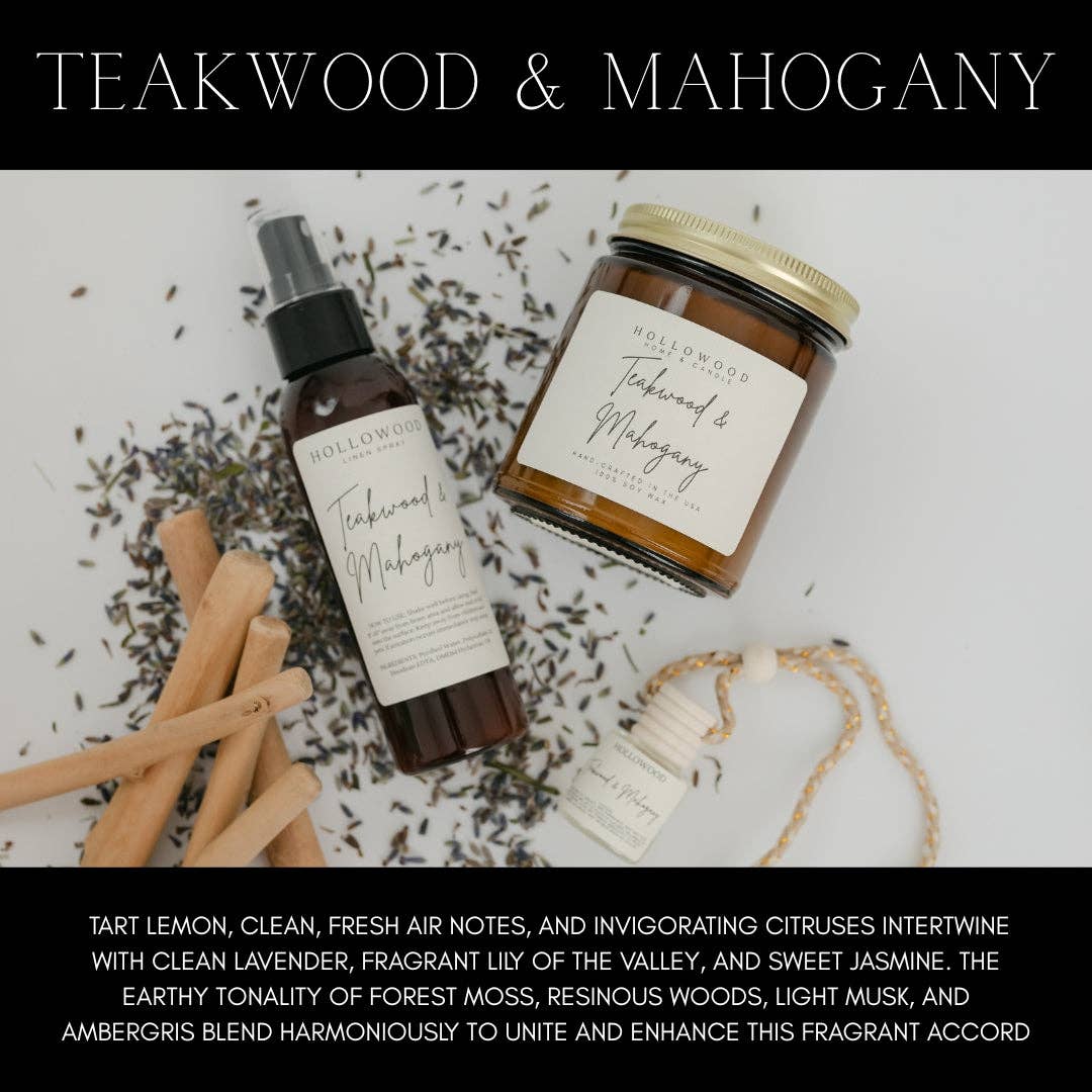 TEAKWOOD & MAHOGANY | LUXURY LIQUID LAUNDRY SOAP: 32 OUNCE