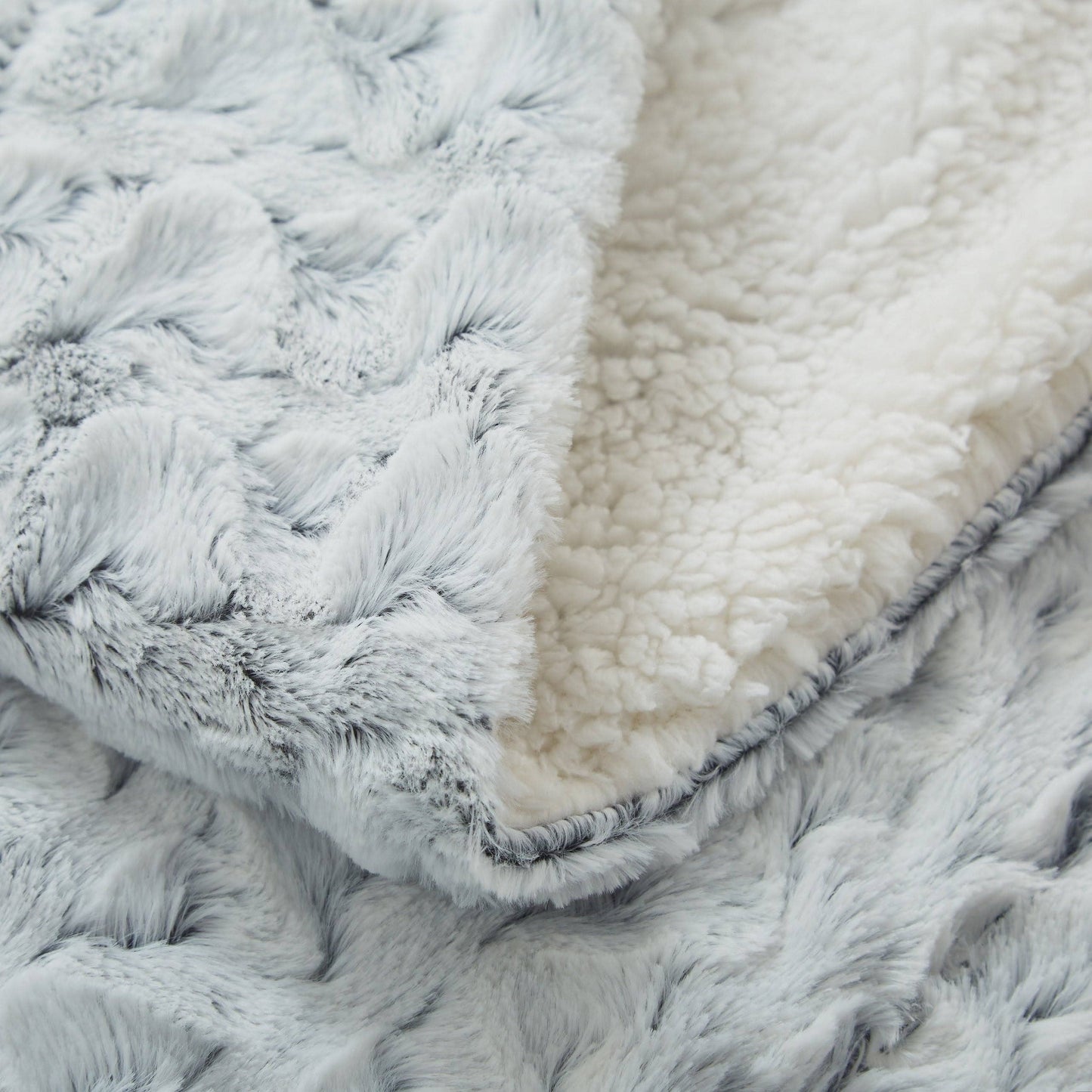 Tache Soft Light Blue Faux Fur Snowy Owl Throw Blanket (#17): 50 x 60