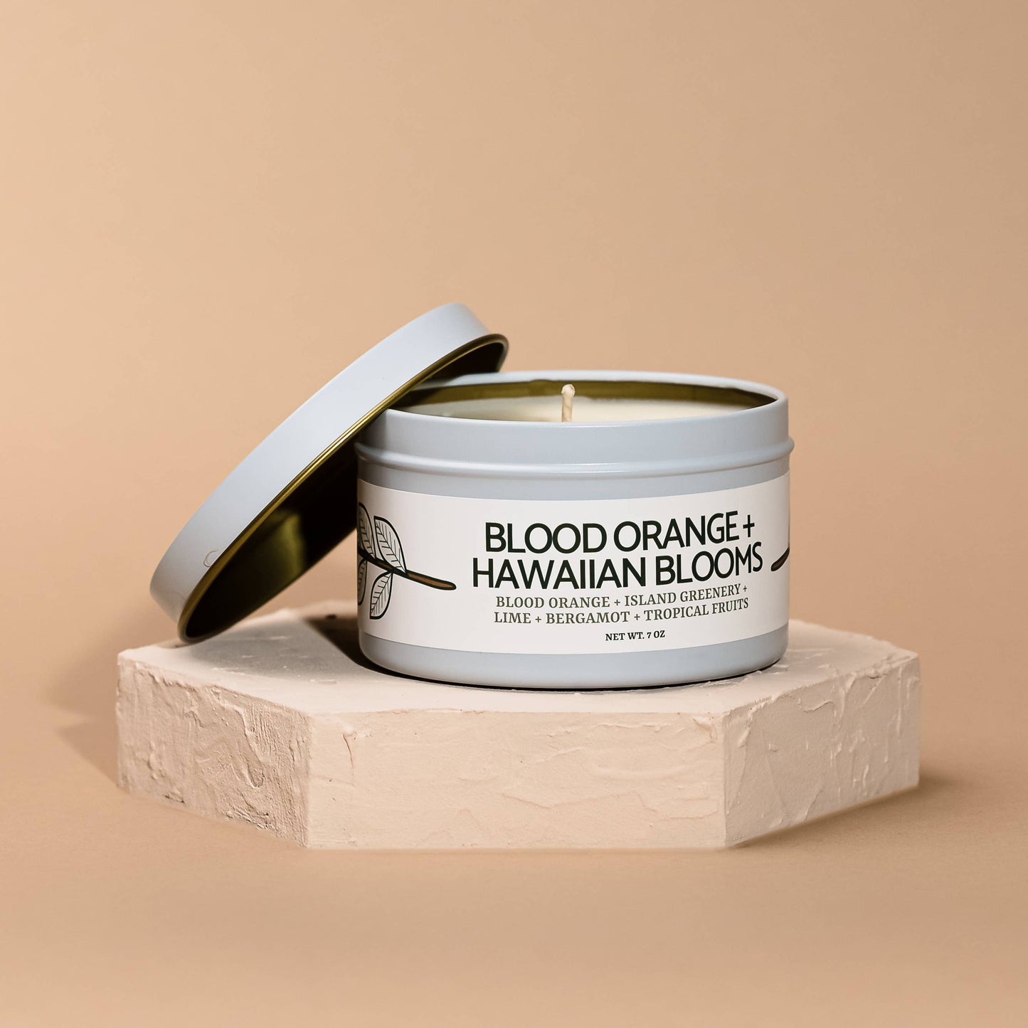 Quick Order: Matte White Candle Tins: Yuletide Memories