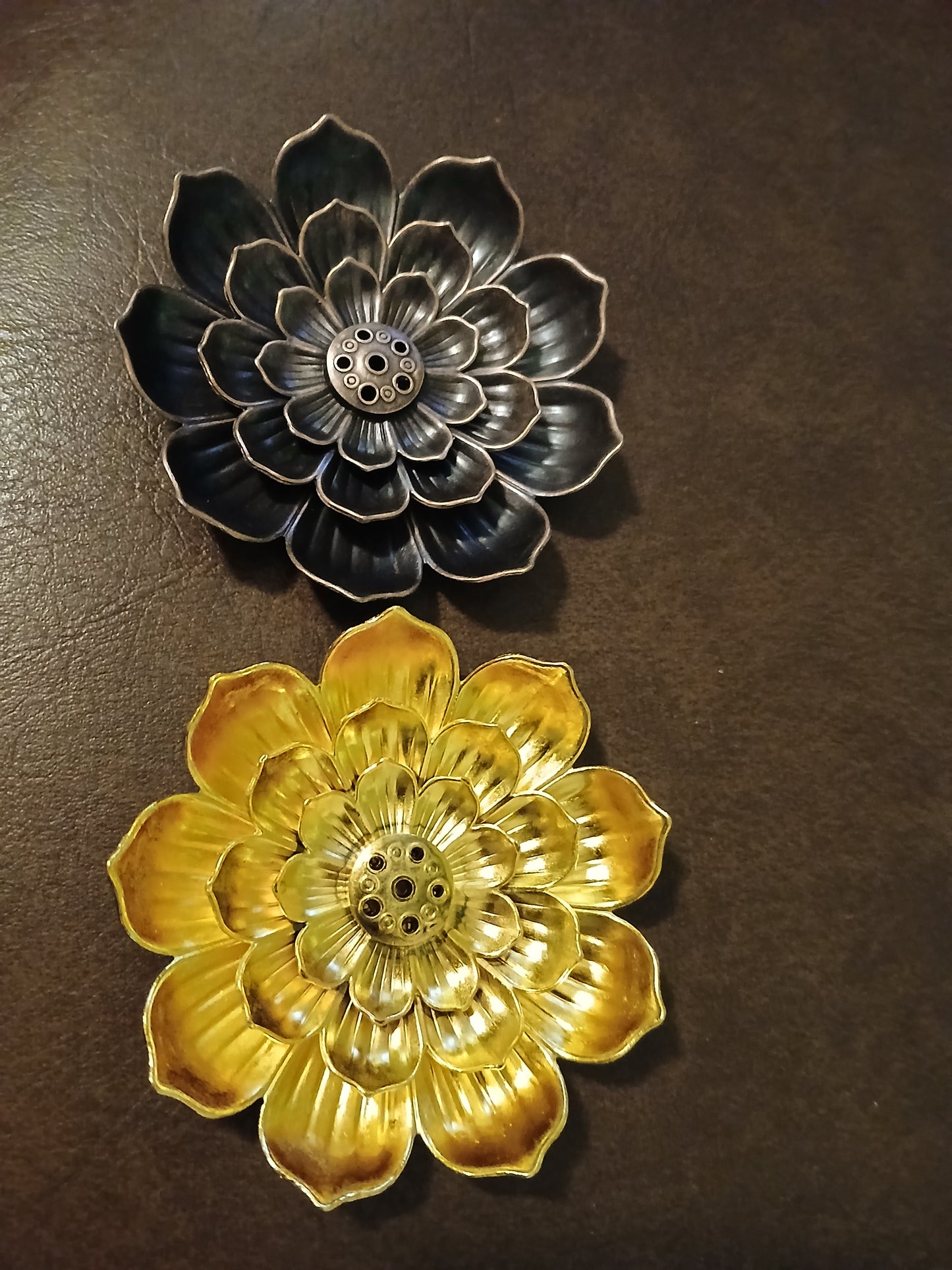 Brass Lotus incense holder