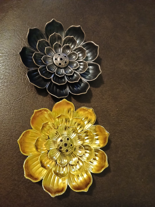 Brass Lotus incense holder