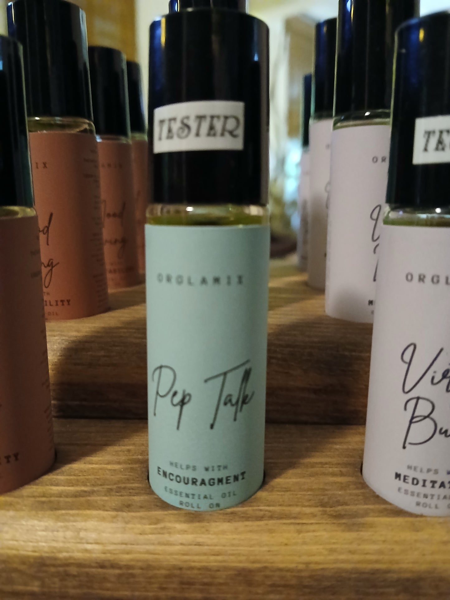 Pep talk essential oil roll-on blend