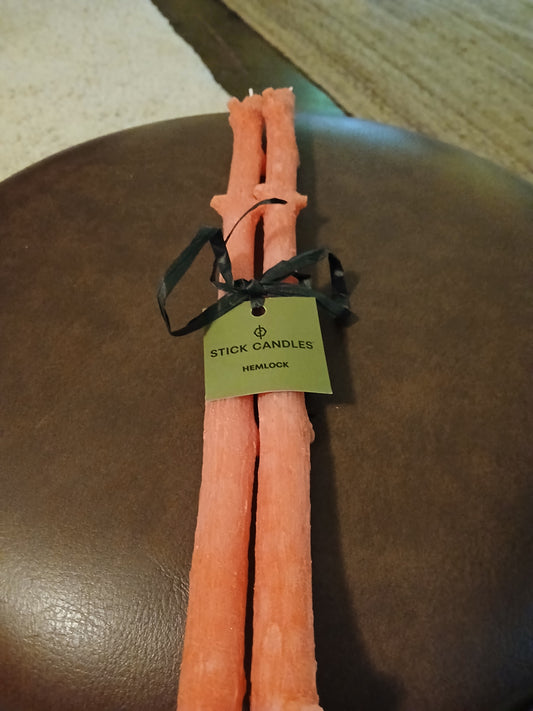 stick Candles Hemlock tangerine