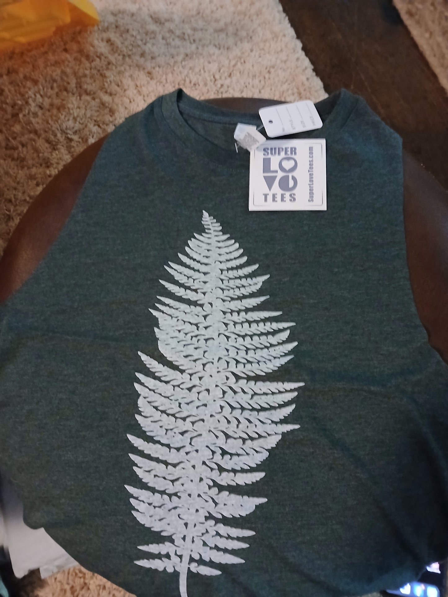 Super Love Tees fern tank size SM