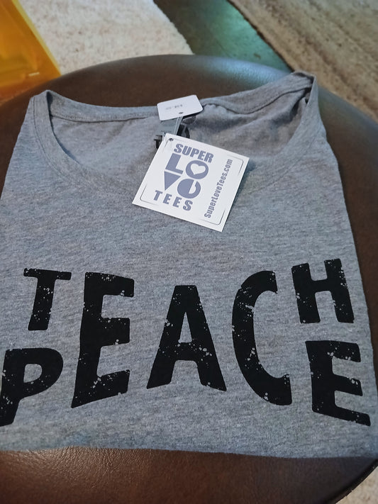 Super Love Tees Teach Peace tee MD
