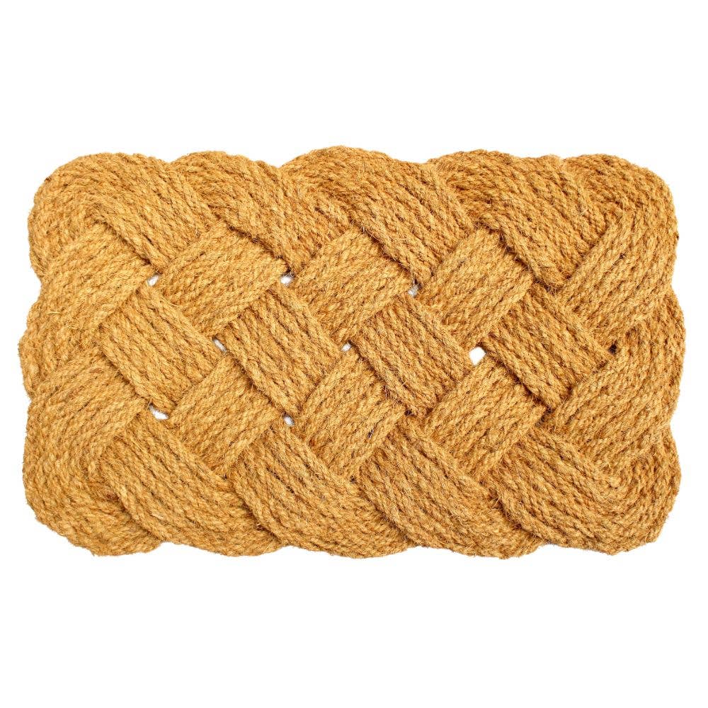 RugSmith Natural Handcrafted Coir Doormat, 18" x 30"