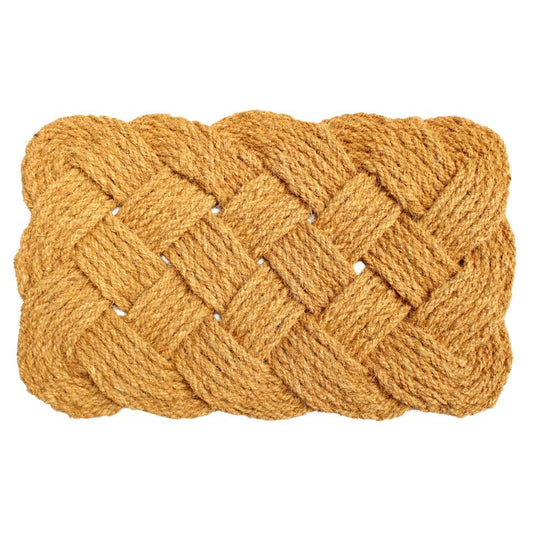 RugSmith Natural Handcrafted Coir Doormat, 18" x 30"