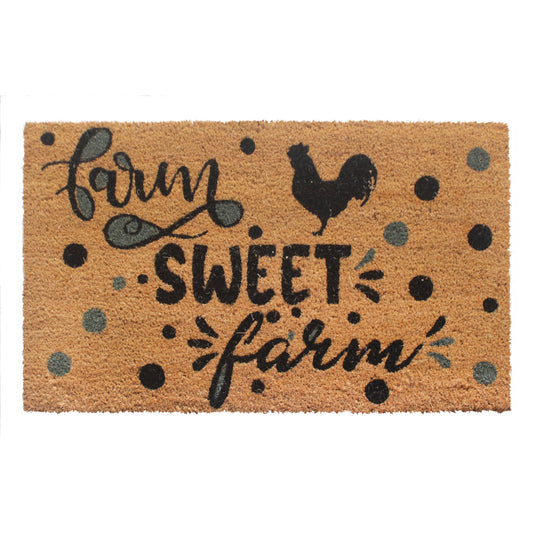 Farm Sweet Farm Doormat: 18"x30"