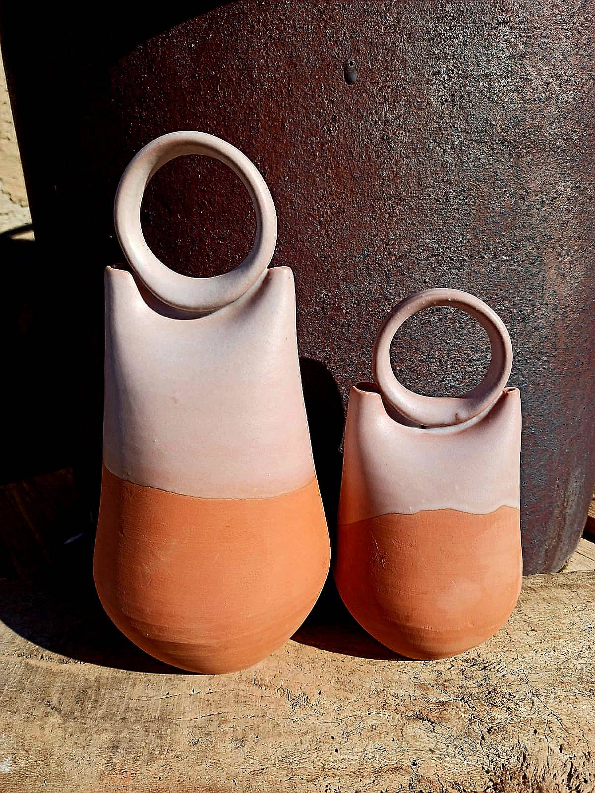 Traditional hoop vase.: L