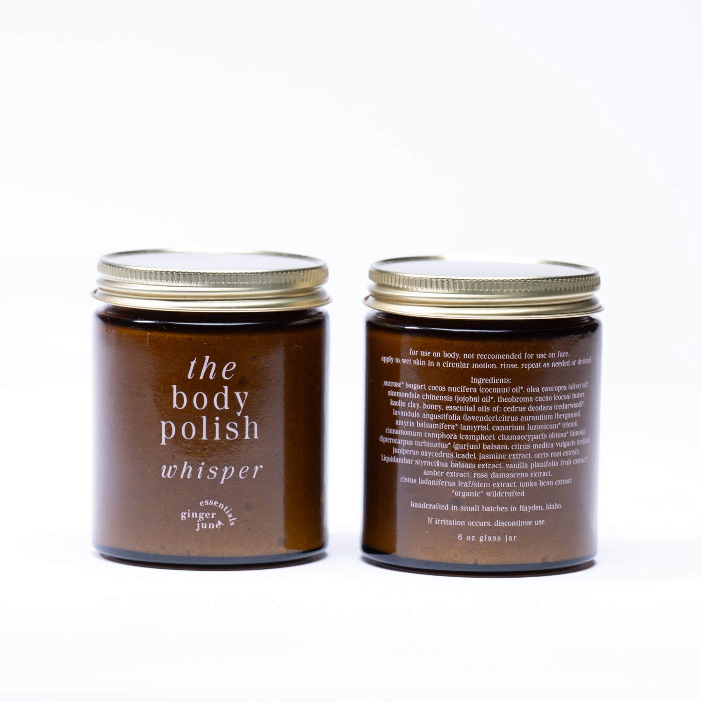 THE body polish • 100% natural, nothing synthetic • 6 oz glass jar