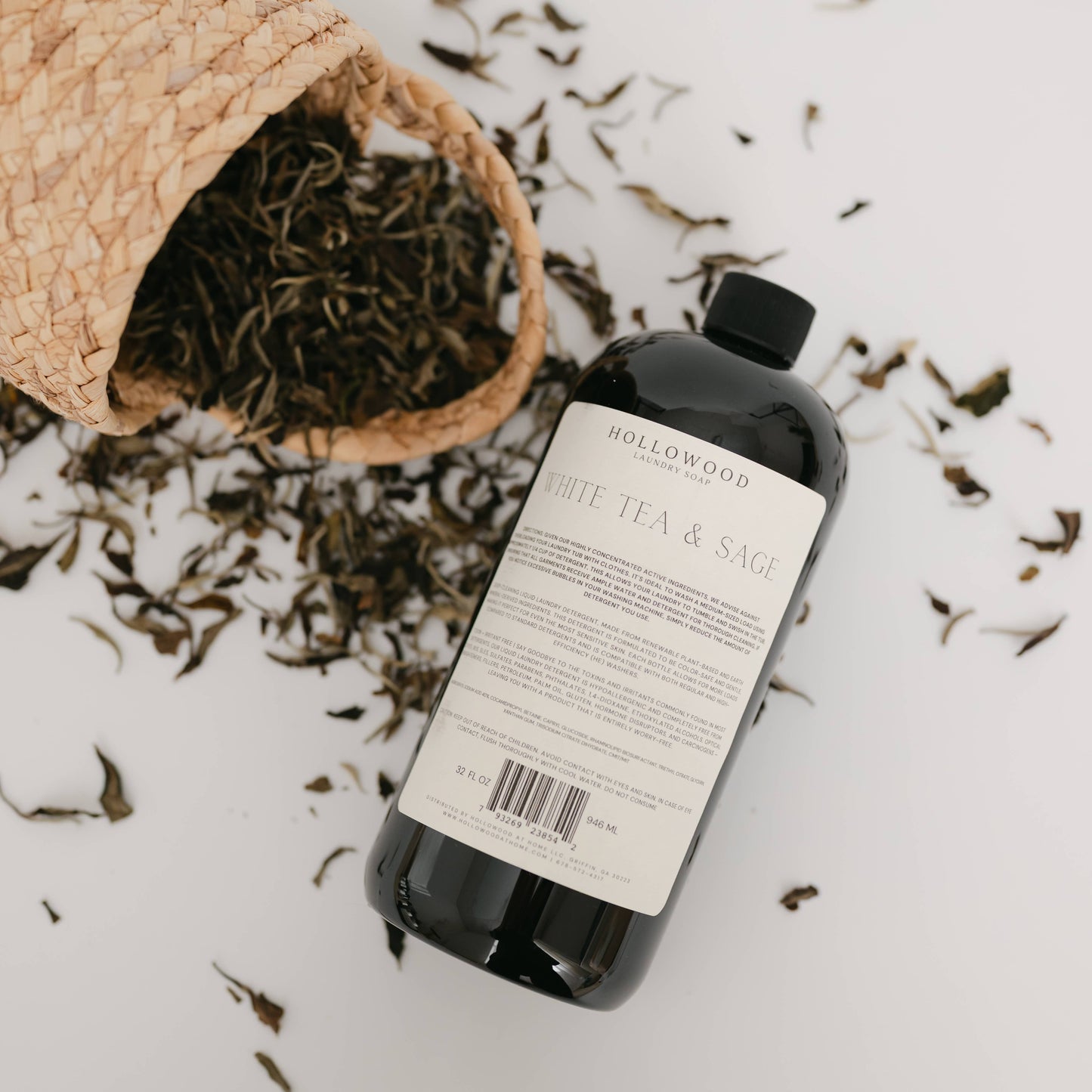 WHITE TEA & SAGE | LUXURY LIQUID LAUNDRY SOAP: 32 OZ