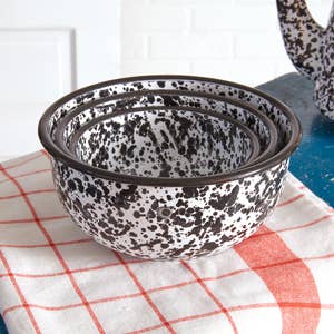 Splattered Enamel Bowls LG