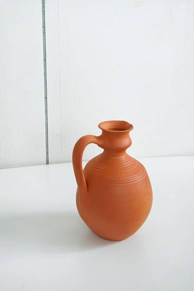 Handmade terracotta vase.