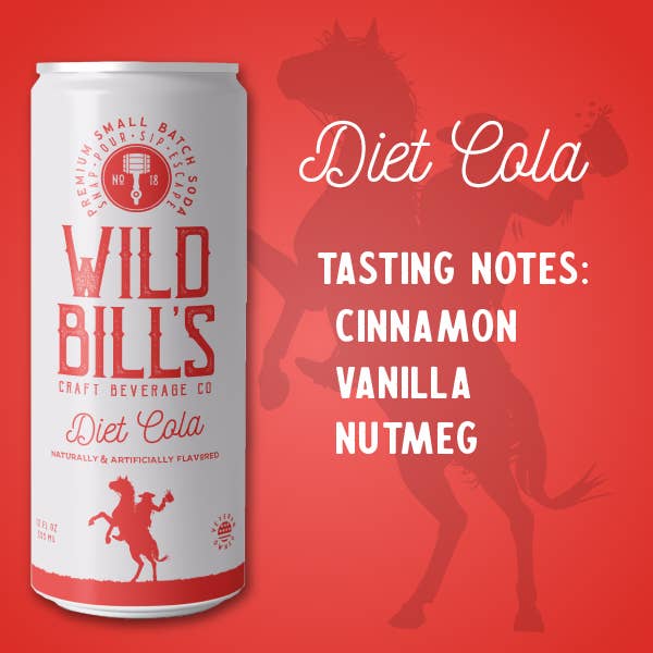 Diet Cola - Premium Zero Sugar Craft Soda, 12-Pack, Cans