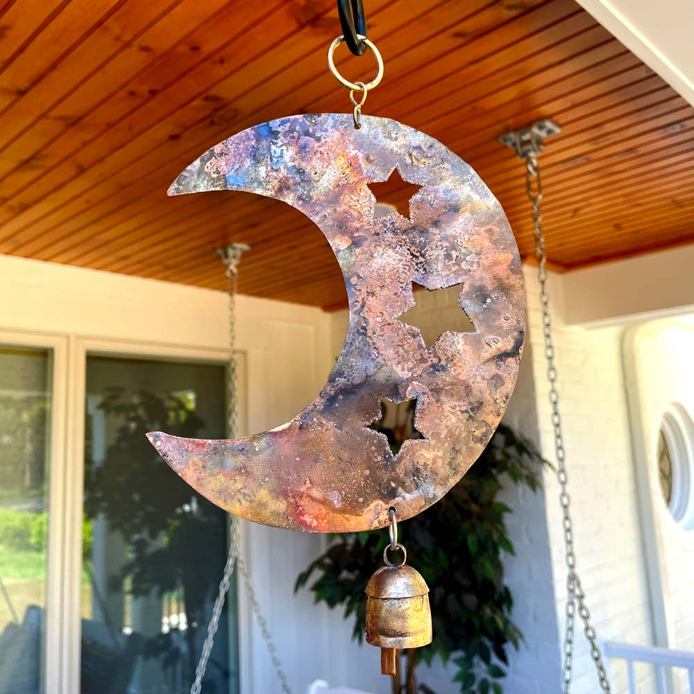 Star Cut Moon Chime