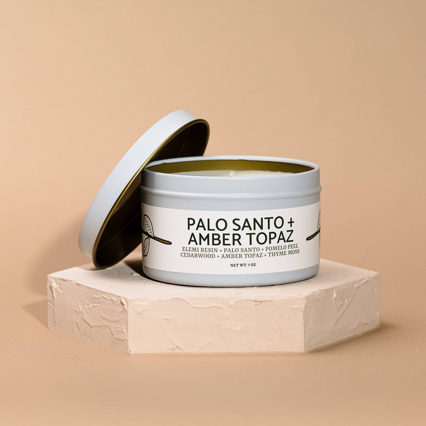Quick Order: Matte White Candle Tins: Yuletide Memories