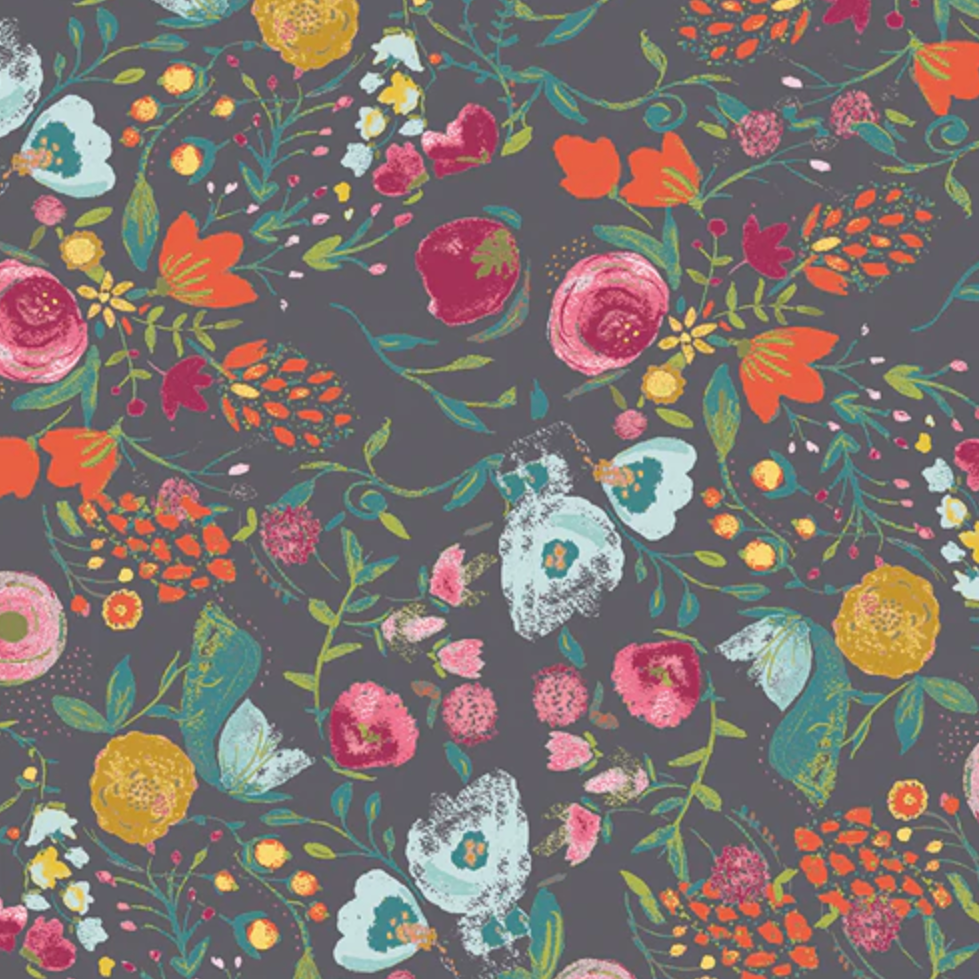Snack Bag: Cotton Prints: Kelp Storm