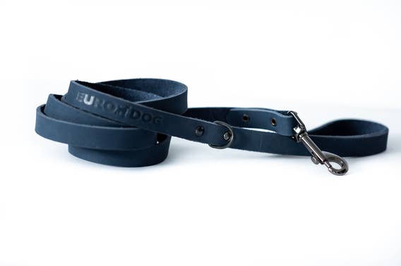 Sport Style Euro Dog Lead: Bark Brown / Large 3/4" Wide 6' Long