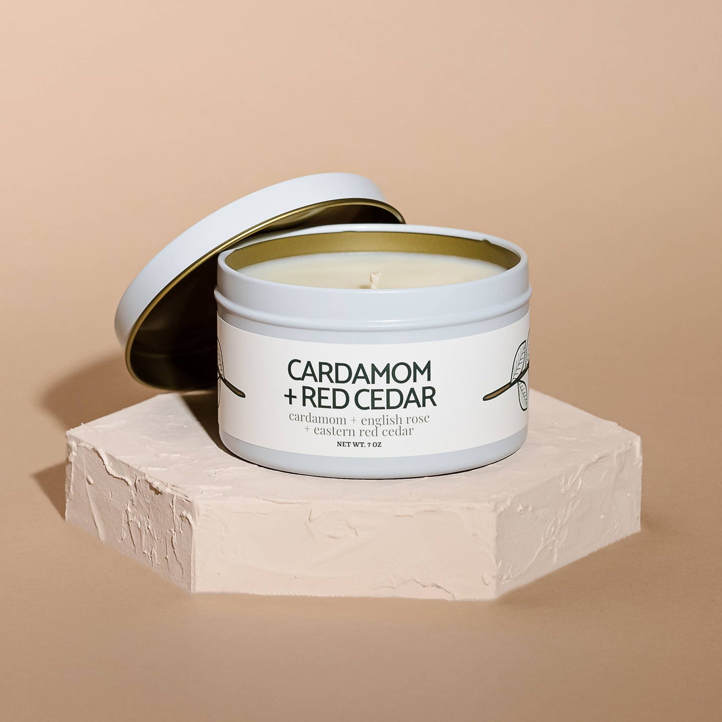 Quick Order: Matte White Candle Tins: Winterberry + Evergreen