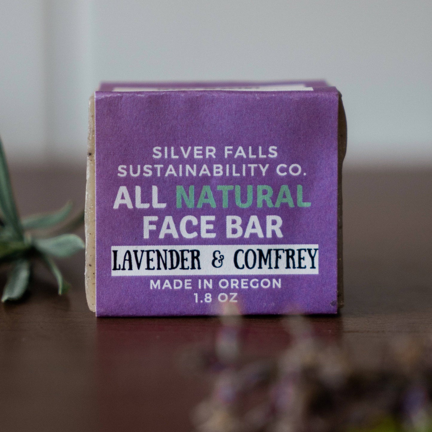 Activated Charcoal and Mint Face Bar Soap: Activated Charcoal and Mint / Wrapped