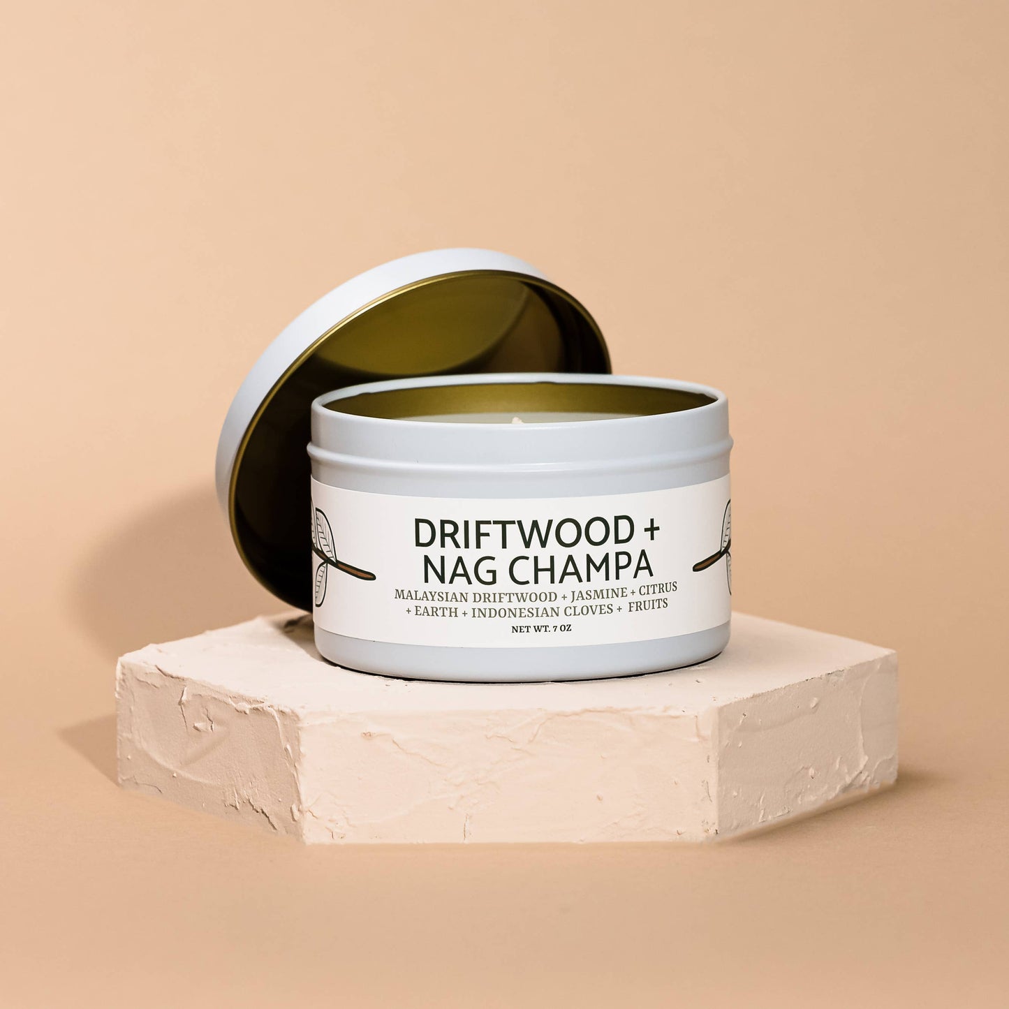 Quick Order: Matte White Candle Tins: Winterberry + Evergreen