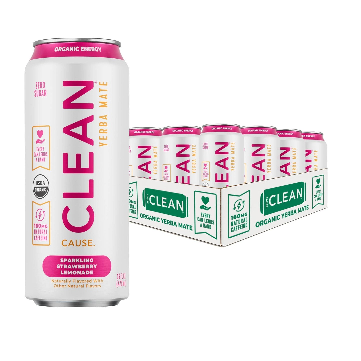 NEW Organic Strawberry Lemonade Zero-Calorie Yerba Mate Tea
