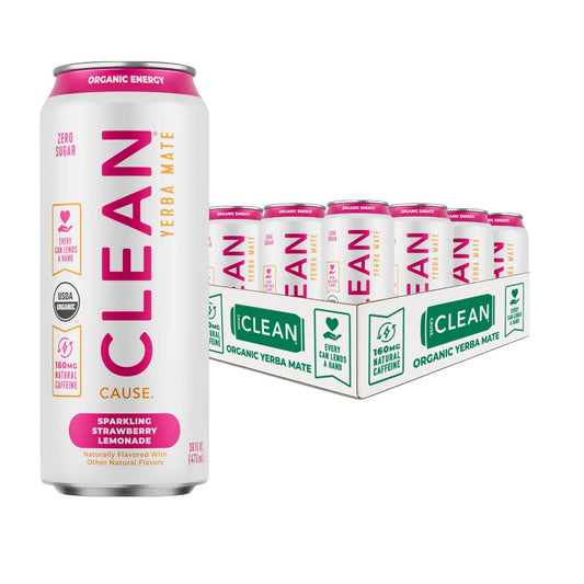 NEW Organic Strawberry Lemonade Zero-Calorie Yerba Mate Tea
