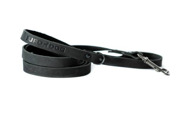 Sport Style Euro Dog Lead: Bark Brown / Large 3/4" Wide 6' Long