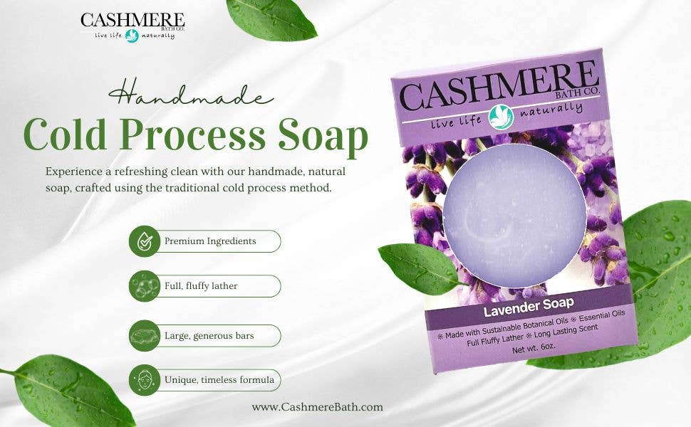 Gift Boxed Handmade Soap - Cashmere Bath Co: Almond Blossom