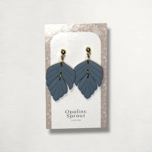 The Driftleaf Drop Earrings – Slate Blue · Water Collection
