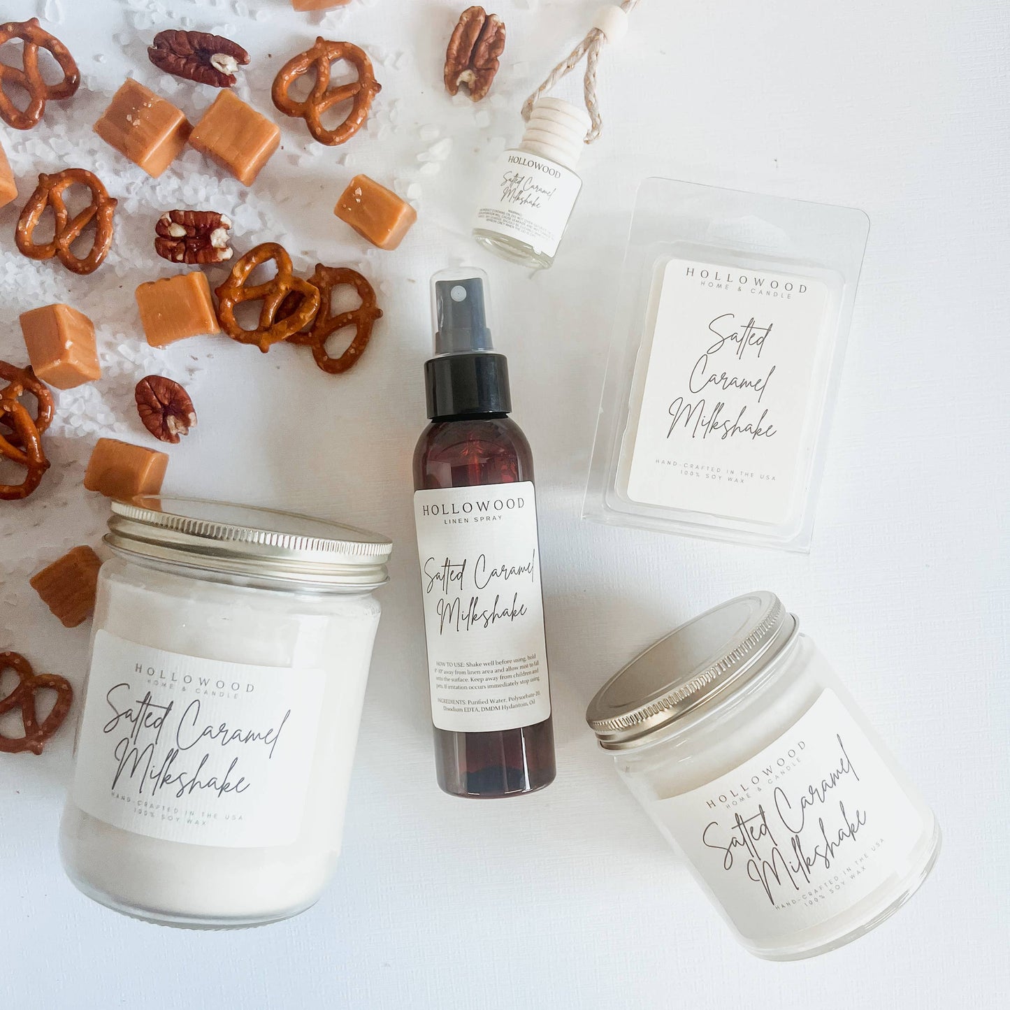 SALTED CARAMEL MILKSHAKE | FALL CANDLE |100% SOY WAX | 13 OZ
