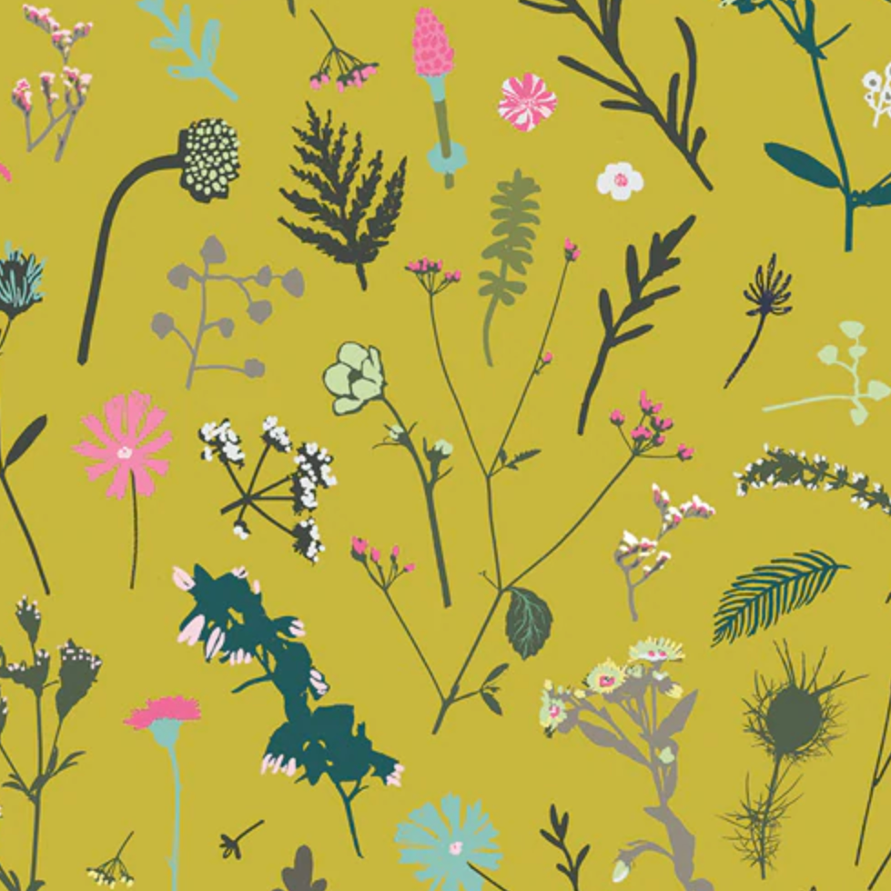 Snack Bag: Cotton Prints: Kelp Storm