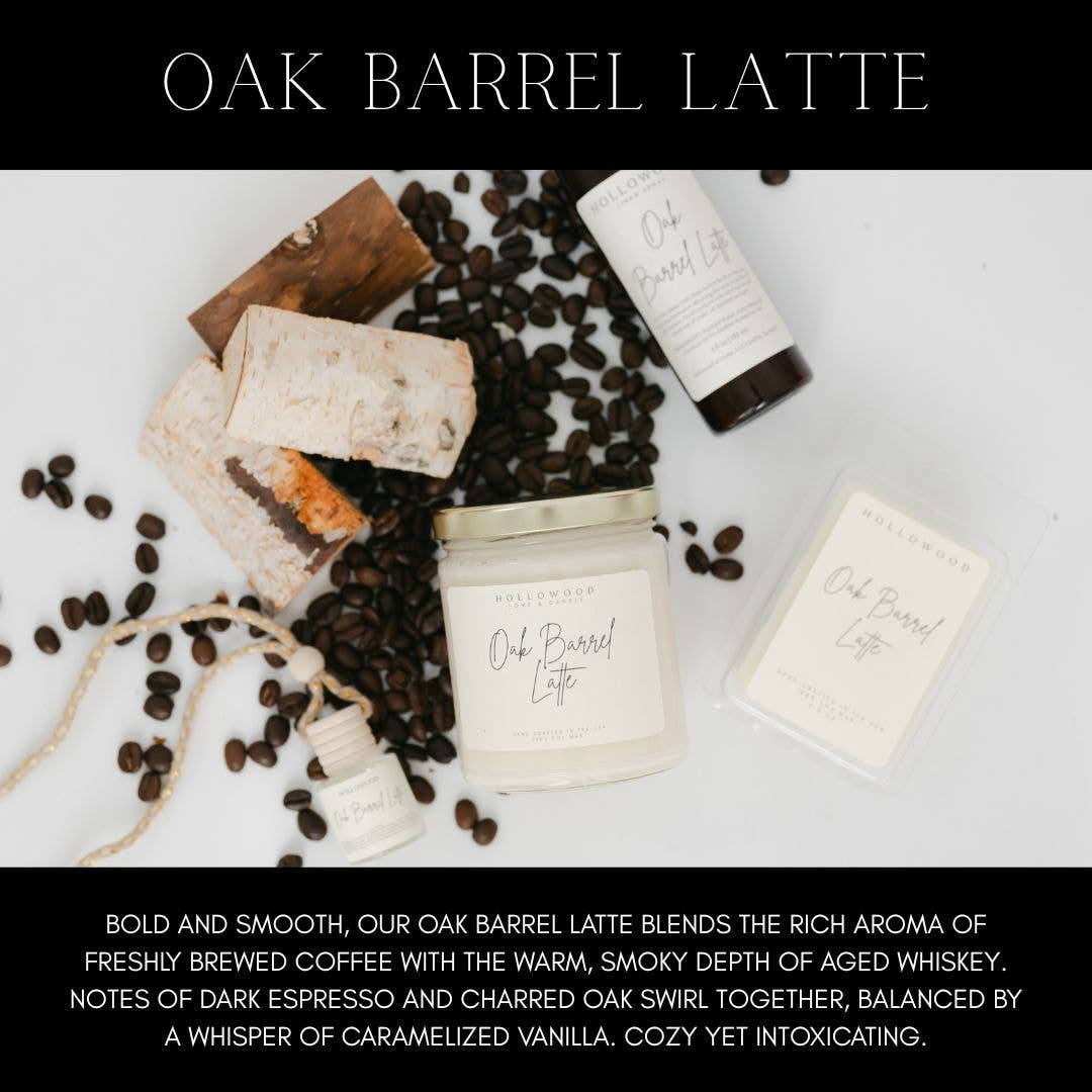 OAK BARREL LATTE | FALL| 8 OZ CANDLES: 8 OUNCE