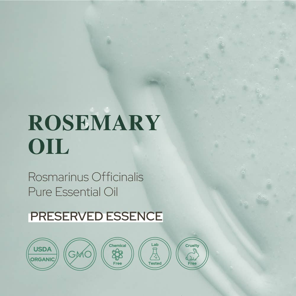 Rosemary Essential Oil for Aromatherapy Hair, Skin, & Nails: 2oz